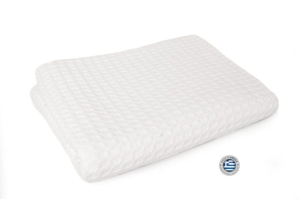 DIMcol ΚΟΥΒΕΡΤΑ ΠΙΚΕ ΒΡΕΦ Cotton 100% 120X150 Μονόχρωμη 335 gsm ΛΕΥΚΟ