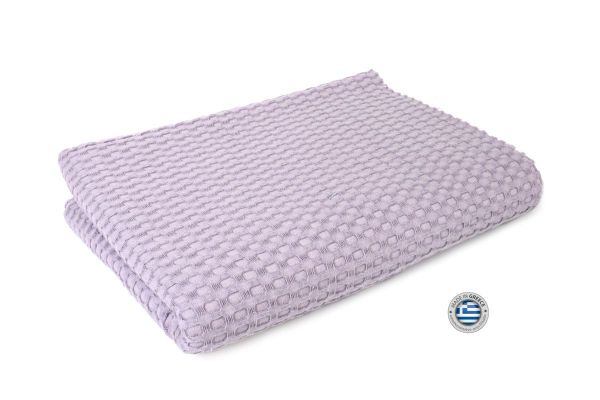 DIMcol ΚΟΥΒΕΡΤΑ ΠΙΚΕ ΒΡΕΦ Cotton 100% 120X150 Μονόχρωμη 335 gsm ΜΩΒ