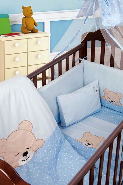 DIMcol ΚΟΥΝΟΥΠΙΕΡΑ ΒΡΕΦ Cotton 100% 160X490 SLEEPING BEARS CUB 13 ΣΙΕΛ