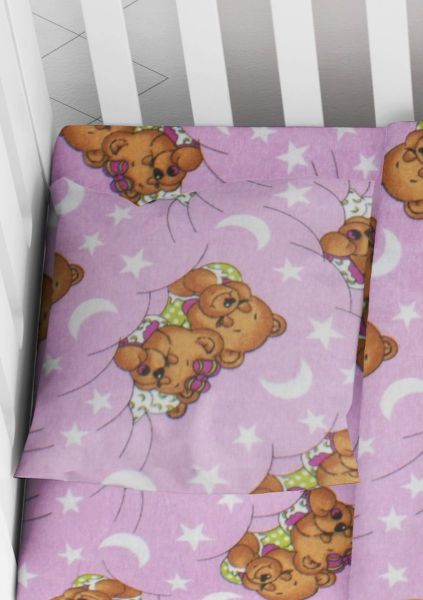 DIMcol ΜΑΞΙΛΑΡΟΘΗΚΗ ΕΜΠΡΙΜΕ ΒΡΕΦ Flannel Cotton 100% 35Χ45 Sweet Dreams 70 Lila