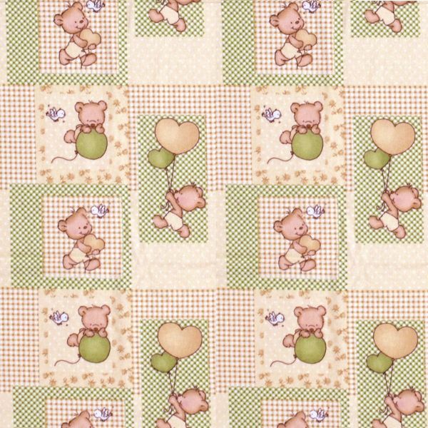 DIMcol ΠΑΝΑ ΦΑΝΕΛΑ ΒΡΕΦ Flannel Cotton 100% 80X80 Baloon 76 Beige