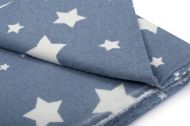 DIMcol ΠΑΝΑ ΦΑΝΕΛΑ ΒΡΕΦ Flannel Cotton 100% 80X80 Star 37 Blue