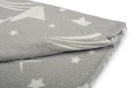 DIMcol ΠΑΝΑ ΦΑΝΕΛΑ ΒΡΕΦ Flannel Cotton 100% 80X80 Star 38 Grey