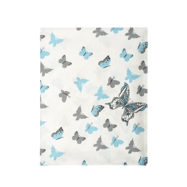 DIMcol ΠΑΝΑ ΧΑΣΕΣ ΒΡΕΦ Cotton 100% 80X80 Butterfly 56 Sky blue