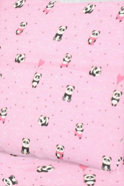 DIMcol ΠΑΝΑ ΧΑΣΕΣ ΒΡΕΦ Cotton 100% 80X80 PANDA 111 Pink