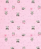 DIMcol ΠΑΝΑ ΧΑΣΕΣ ΒΡΕΦ Cotton 100% 80X80 PANDA 111 Pink