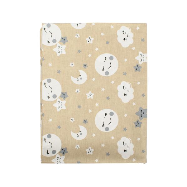 DIMcol ΠΑΝΑ ΧΑΣΕΣ ΒΡΕΦ Cotton 100% 80X80 Smile 83 Beige