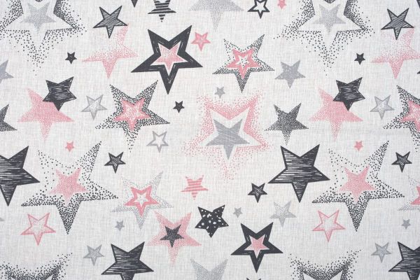 DIMcol ΠΑΝΑ ΧΑΣΕΣ ΒΡΕΦ Cotton 100% 80X80 Star 122 Grey-Pink