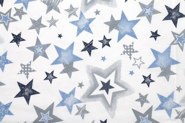 DIMcol ΠΑΝΑ ΧΑΣΕΣ ΒΡΕΦ Cotton 100% 80X80 Star 123 Blue-Grey