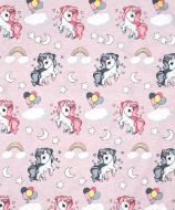 DIMcol ΠΑΝΑ ΧΑΣΕΣ ΒΡΕΦ Cotton 100% 80X80 UNICORN 107 Lila