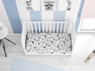 DIMcol ΠΑΠΛΩΜΑΤΟΘΗΚΗ ΕΜΠΡΙΜΕ ΒΡΕΦ Cotton 100% 120Χ160 Star 121 Grey-Green