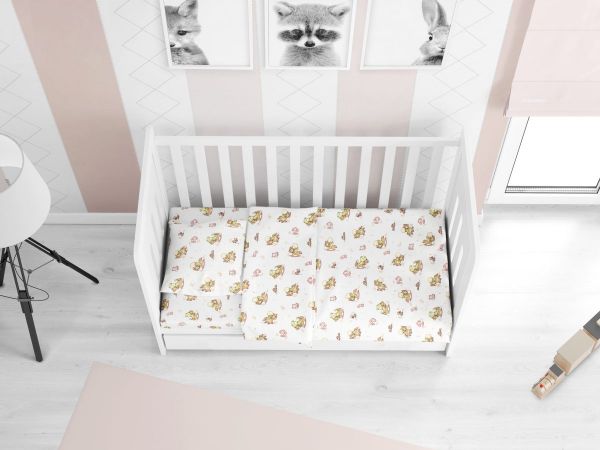 DIMcol ΠΑΠΛΩΜΑΤΟΘΗΚΗ ΕΜΠΡΙΜΕ ΒΡΕΦ Flannel Cotton 100% 120Χ160 Baby 03