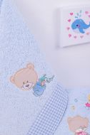 DIMcol ΠΕΤΣΕΤΑ ΣΕΤ 2 τεμ ΒΡΕΦ Cotton 100% 30X50,70X140 HAPPY BEARS 19 ΣΙΕΛ