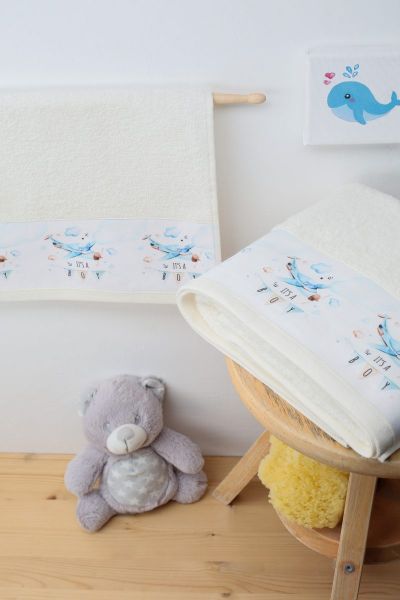 DIMcol ΠΕΤΣΕΤΑ ΜΕ ΨΗΦΙΑΚΗ ΕΚΤΥΠΩΣΗ ΣΕΤ 2 τεμ ΒΡΕΦ Cotton 100% 30X50,70X140 Airplane 52 ΕΚΡΟΥ