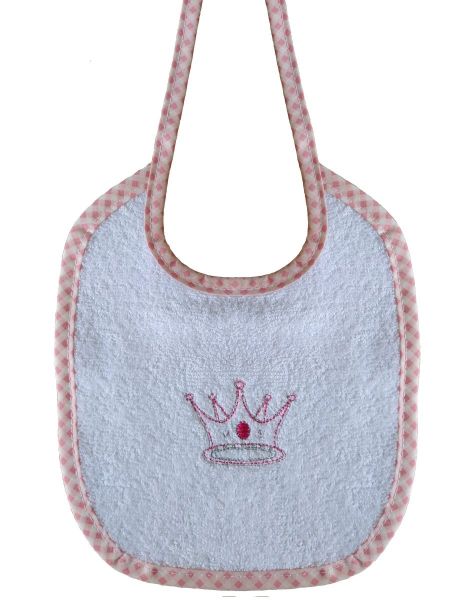 DIMcol ΣΑΛΙΑΡΑ ΒΡΕΦ Cotton 100% 19X24 PRINCESS 33 ΛΕΥΚΟ/ΡΟΖ