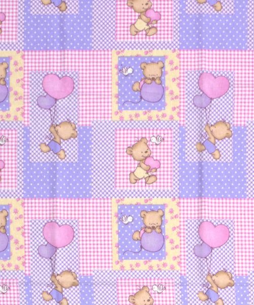 DIMcol ΣΕΝΤΟΝΑΚΙ ΛΙΚΝΟΥ ΒΡΕΦ Flannel Cotton 100% 80Χ110 Baloon 75 Pink