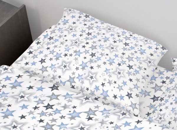 DIMcol ΜΑΞΙΛΑΡΟΘΗΚΗ ΕΜΠΡΙΜΕ ΕΝΗΛ Cotton 100% 50Χ70 Star 123 Blue-Grey