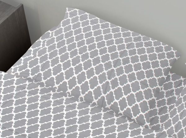 DIMcol ΜΑΞΙΛΑΡΟΘΗΚΗ ΕΜΠΡΙΜΕ ΕΝΗΛ Cotton 100% 50Χ70 Windows 135 Grey