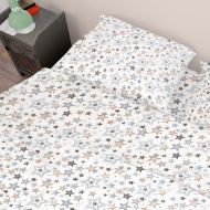 DIMcol ΠΑΠΛΩΜΑ ΕΜΠΡΙΜΕ ΕΝΗΛ Cotton 100% 160Χ240 Star 119 Grey-Beige