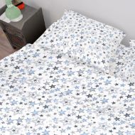 DIMcol ΠΑΠΛΩΜΑ ΕΜΠΡΙΜΕ ΕΝΗΛ Cotton 100% 160Χ240 Star 123 Blue-Grey