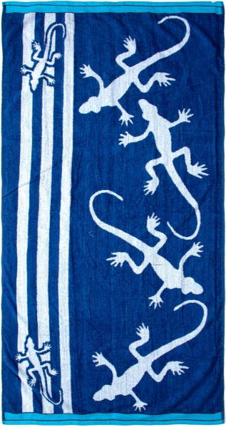 DIMcol ΠΕΤΣΕΤΑ ΘΑΛΑΣΣΗΣ ΒΕΛΟΥΤΕ ΕΝΗΛ Cotton 100% 90X170 Lizard 112 Blue