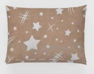 DIMcol ΜΑΞΙΛΑΡΟΘΗΚΗ ΕΜΠΡΙΜΕ ΠΑΙΔ Flannel Cotton 100% 50Χ70 Star 36 Beige