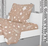 DIMcol ΜΑΞΙΛΑΡΟΘΗΚΗ ΕΜΠΡΙΜΕ ΠΑΙΔ Flannel Cotton 100% 50Χ70 Star 36 Beige