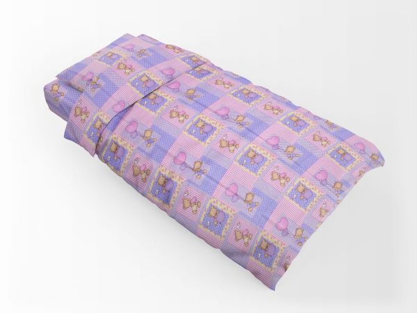 DIMcol ΠΑΠΛΩΜΑΤΟΘΗΚΗ ΕΜΠΡΙΜΕ ΠΑΙΔ Flannel Cotton 100% 160Χ240 Baloon 75 Pink