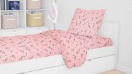 DIMcol ΣΕΝΤΟΝΙΑ ΕΜΠΡΙΜΕ ΣΕΤ 3 τεμ ΠΑΙΔ Flannel Cotton 100% 160Χ240 Birds 15 Pink