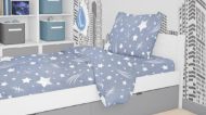 DIMcol ΣΕΝΤΟΝΙΑ ΕΜΠΡΙΜΕ ΣΕΤ 3 τεμ ΠΑΙΔ Flannel Cotton 100% 160Χ240 Star 37 Blue