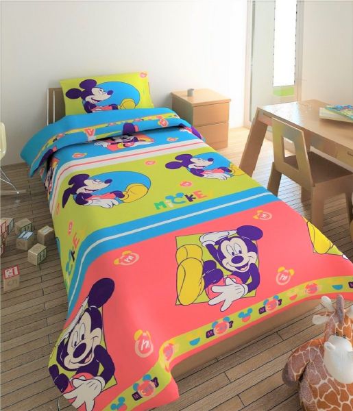 DISNEY DIMcol ΚΟΥΒΕΡΛΙ ΠΑΙΔ Microfiber 170X260 MICKEY 657 Digital Print