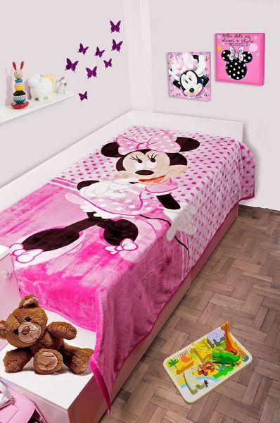 DISNEY DIMcol ΚΟΥΒΕΡΤΑ ΠΑΙΔ Polyester 160X220 MINNIE 551 Digital Print