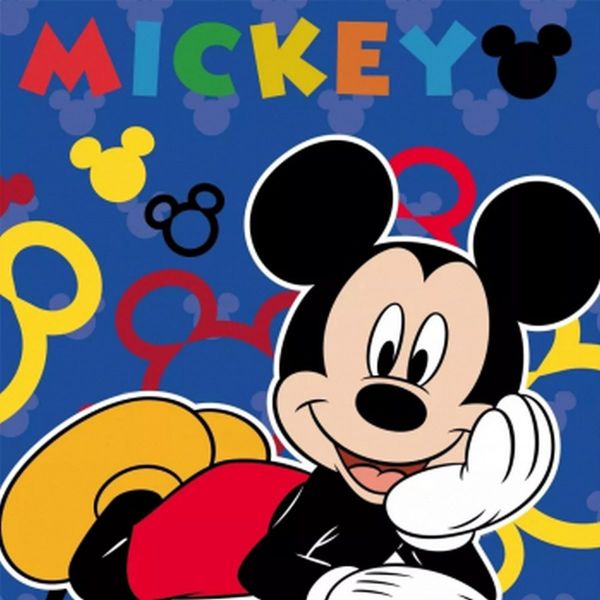 DISNEY DIMcol ΛΑΒΕΤΕΣ DISNEY ΠΑΙΔ Cotton 100% 30Χ30 MICKEY 51 Digital Print