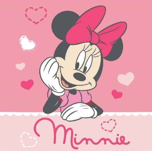 DISNEY DIMcol ΛΑΒΕΤΕΣ DISNEY ΠΑΙΔ Cotton 100% 30Χ30 MINNIE 06 Digital Print