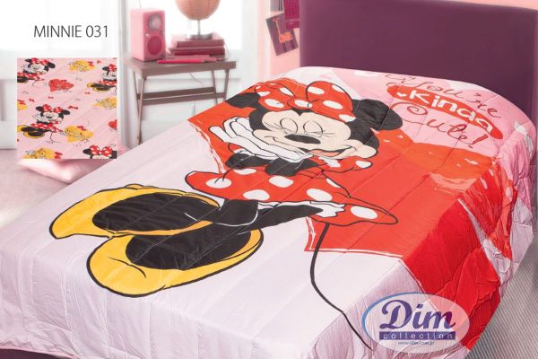 DISNEY DIMcol ΠΑΠΛΩΜΑ ΠΑΙΔ Microfiber 160Χ250 MINNIE 31 Digital Print