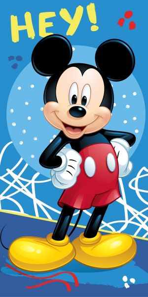 DISNEY DIMcol ΠΕΤΣΕΤΑ ΘΑΛΑΣΣΗΣ ΒΕΛΟΥΤΕ ΠΑΙΔ Cotton 100% 70X140 MICKEY 08 Digital Print