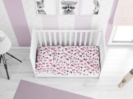 DIMcol ΚΑΤΩΣΕΝΤΟΝΟ ΜΕ ΛΑΣΤΙΧΟ ΒΡΕΦ Cotton 100% 0,70X1,40X0,15 Hearts 12 Grey-Pink