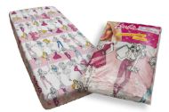 ΚΑΤΩΣΕΝΤΟΝΟ ΜΕ ΛΑΣΤΙΧΟ kids BARBIE 100 90Χ200  Cotton 100%