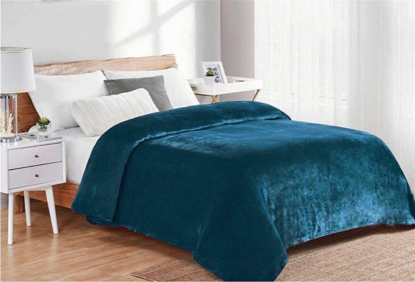 ΚΟΥΒΕΡΤΑ CORAL FLEECE  Polyester 160X220 Μονόχρωμη 03 Petrol