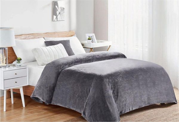 ΚΟΥΒΕΡΤΑ CORAL FLEECE  Polyester 160X220 Μονόχρωμη 06 Grey