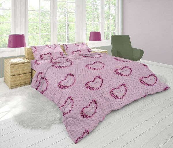 ΣΕΝΤΟΝΙΑ ΕΜΠΡΙΜΕ ΣΕΤ 4 τεμ  Flannel Cotton 100% 220Χ240 Δανάη 286 Pink