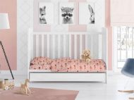 ΠΑΠΛΩΜΑΤΟΘΗΚΗ ΕΜΠΡΙΜΕ bebe Μπαλαρίνα 165 120Χ160 Coral Flannel Cotton 100%