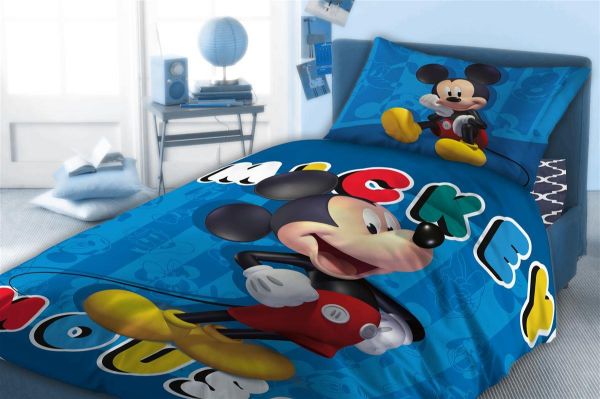 ΣΕΝΤΟΝΙΑ ΣΕΤ 3 τεμ DISNEY Cotton 100% 160Χ240 MICKEY 863 Digital Print