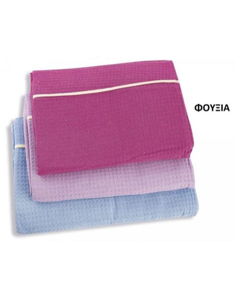 ΚΟΥΒΕΡΤΑ ΠΙΚΕ    230X260 ΦΟΥΞΙΑ Cotton 100%