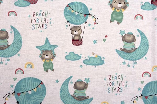 ΠΑΝΑ ΧΑΣΕΣ bebe Reach the stars 192 80X80 Green Cotton 100%