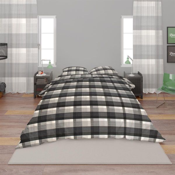 ΣΕΝΤΟΝΙΑ ΕΜΠΡΙΜΕ ΣΕΤ 4 τεμ Paradise 400 220Χ240 Γκρί/Γκρί Flannel Cotton 100%