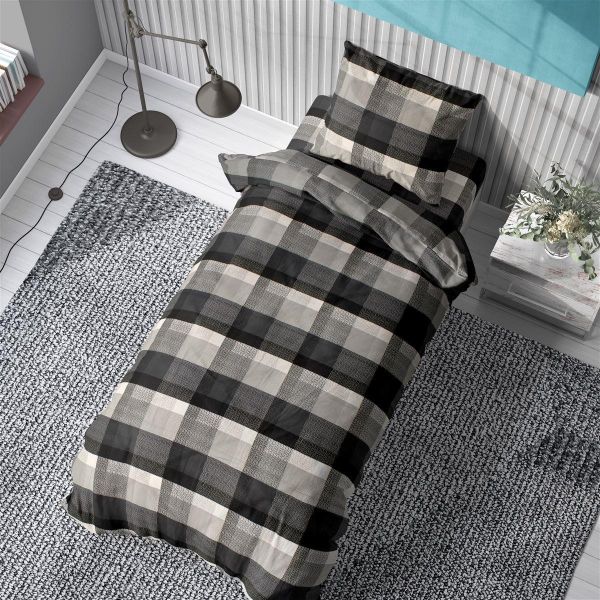 ΠΑΠΛΩΜΑΤΟΘΗΚΗ ΕΜΠΡΙΜΕ Paradise 400 160Χ240 Γκρί/Γκρί Flannel Cotton 100%