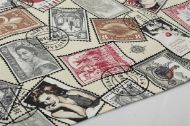 ΤΡΑΠΕΖΟΜΑΝΤΗΛΟ ΑΛΕΚΙΑΣΤΟ 140X180 Vintage Post Stamps 482 Ecru Cott/Pol 70/30