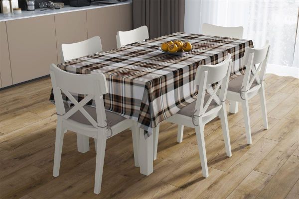 ΤΡΑΠΕΖΟΜΑΝΤΗΛΟ ΑΛΕΚΙΑΣΤΟ 140X180 Tartan 491 Beige Cott/Pol 70/30