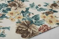 ΚΑΡΕ ΑΛΕΚΙΑΣΤΟ 90X90 Vintage Flower 480 Ecru-Aqua Cott/Pol 70/30